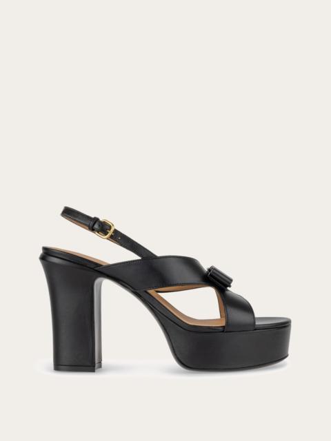 FERRAGAMO Vara bow platform sandal