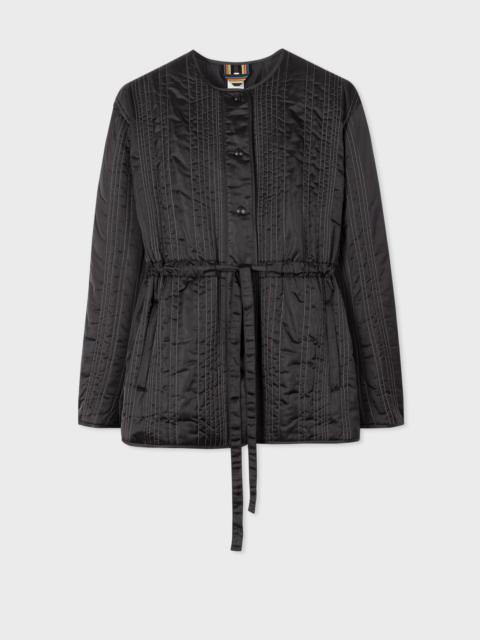 Paul Smith Midnight Blue 'Shadow Stripe' Quilted Jacket