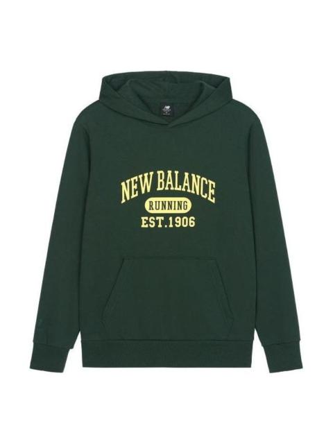 New Balance New Balance Logo Sportswear Hoodie 'Green Yellow' AMT31313-JUE