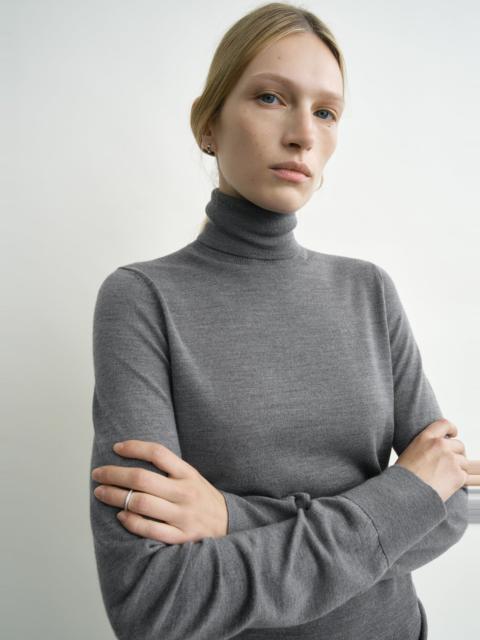 TOTEME Fine turtleneck charcoal