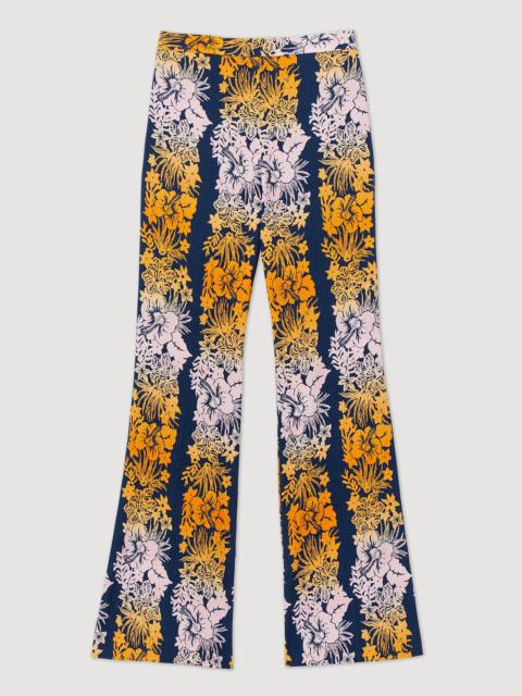 Sandro Loose-fit Hawaii print pants