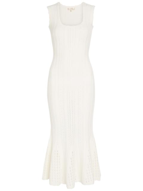 LoveShackFancy Loveshackfancy Tayleen Pointelle-knit Midi Dress