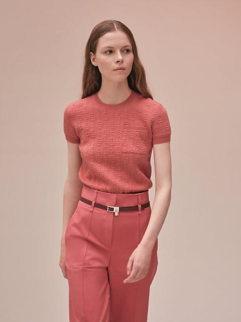 Hermès "Torsades Cliquetis Unies" short-sleeve sweater