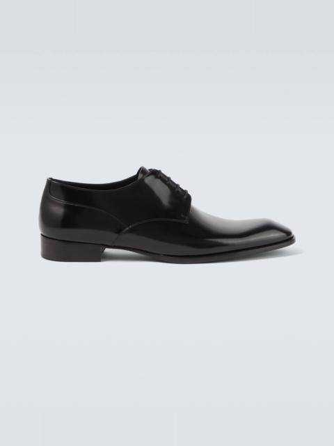 SAINT LAURENT Stanton leather Derby shoes