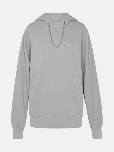 Ballchain grey cotton sweatshirt