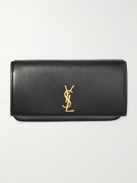 SAINT LAURENT Cassandre Strap Leather Phone Case