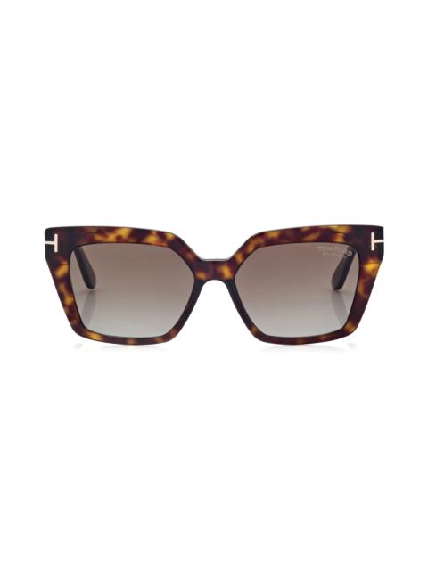 Winona 53mm Polarized Cat Eye Sunglasses in Dark Havana /Brown Polarized