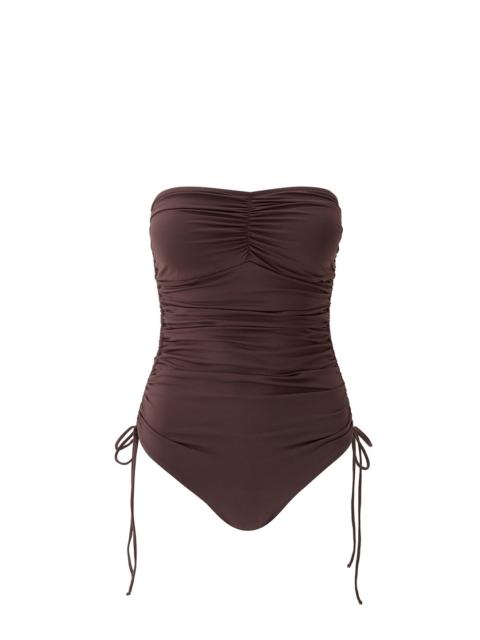 MELISSA ODABASH SYDNEY BROWN SWIMSUIT