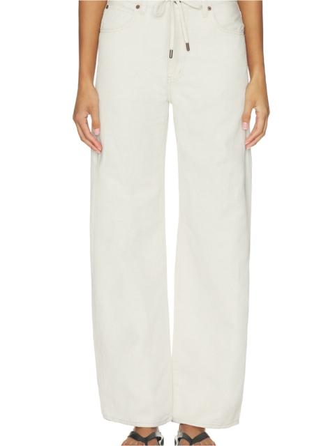 FRAME The Off Duty Drawstring Bow Jeans