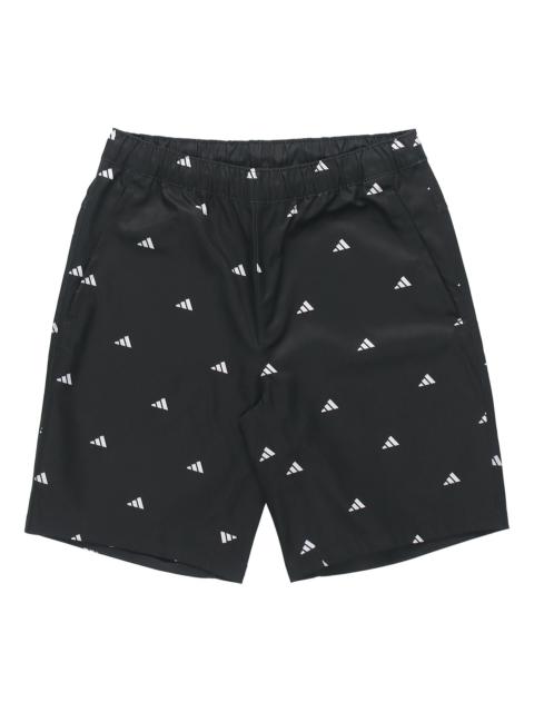adidas adidas M Short Gen Aop Logo Printing Sports Shorts Black GJ5107