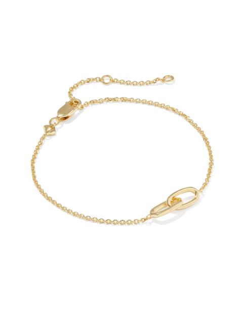 KENDRA SCOTT Danielle 18k Gold Vermeil Interlocking Bracelet