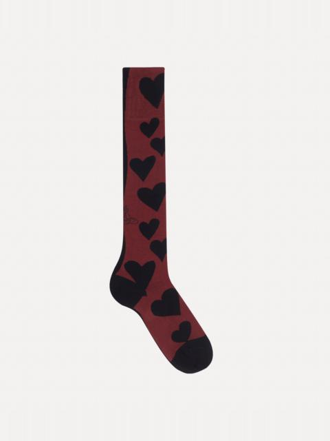 Vivienne Westwood HEARTS DOLL KNEE HIGH SOCKS