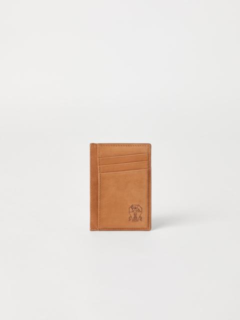 Brunello Cucinelli Nubuck card holder