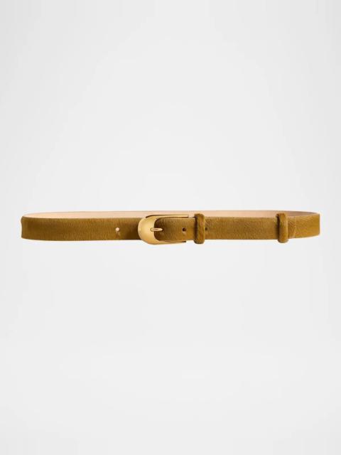 KHAITE Dome Calf Hair Belt