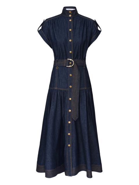 Zimmermann DENIM MIDI DRESS