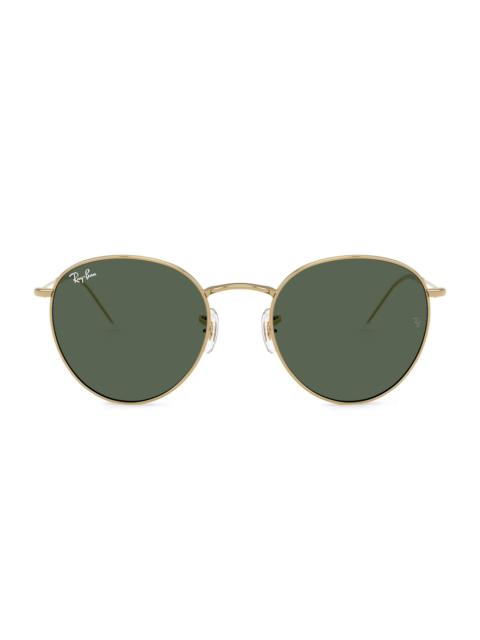 Ray-Ban Women's 0RBR0103S 53MM Round Sunglasses - Green Gold