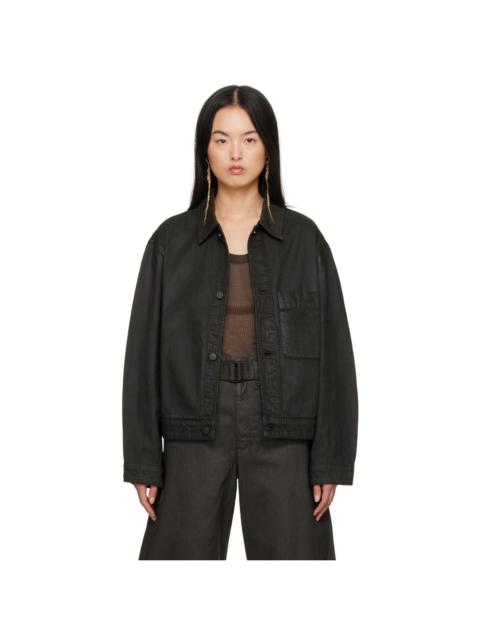 Lemaire Black Boxy Denim Jacket