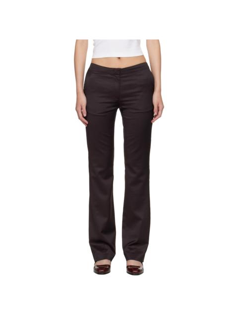 Burgundy Poise Trousers