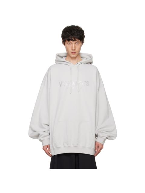 VETEMENTS Gray 'Limited Edition' Logo Hoodie