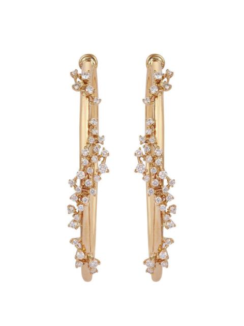 ANANYA Large Scatter Diamond Hoop Earrings