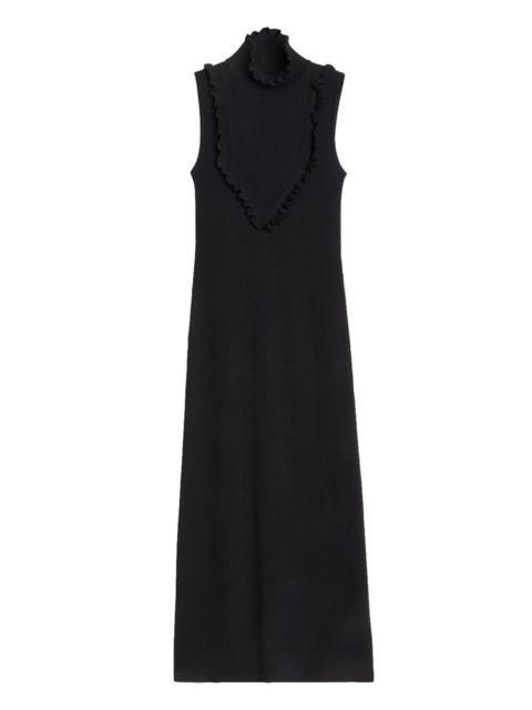 Rodebjer ribbed ruffle maxi dress