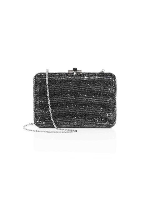 JUDITH LEIBER Women's Slim Slide Crystal Clutch - Anthracite