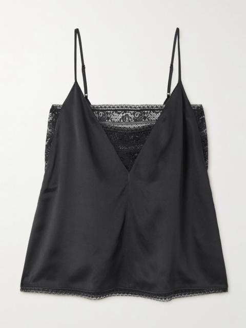 ERES Pensée Lace-trimmed Silk-satin Camisole