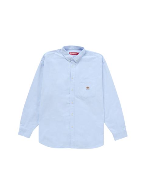 Supreme Loose Fit Flannel Oxford Shirt Light Blue