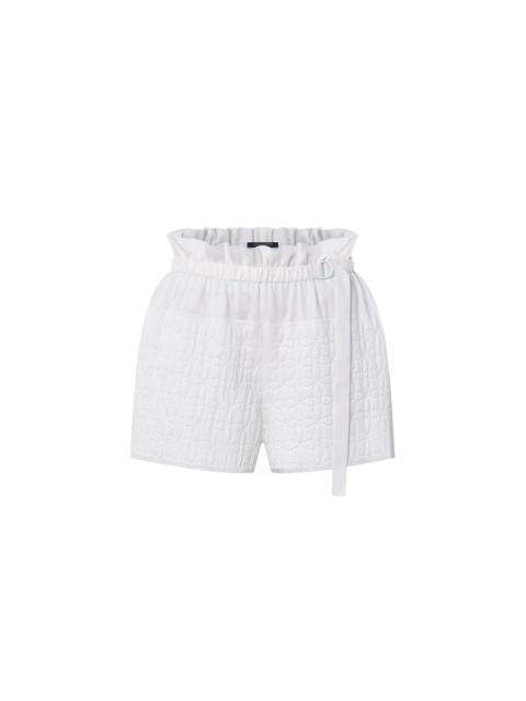 Louis Vuitton Monogram Flower Belted Shorts