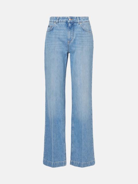 High-rise wide-leg jeans