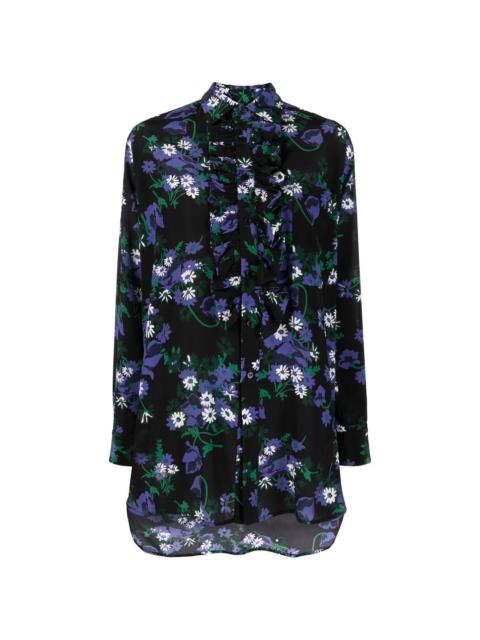 Plan C floral-print silk shirt
