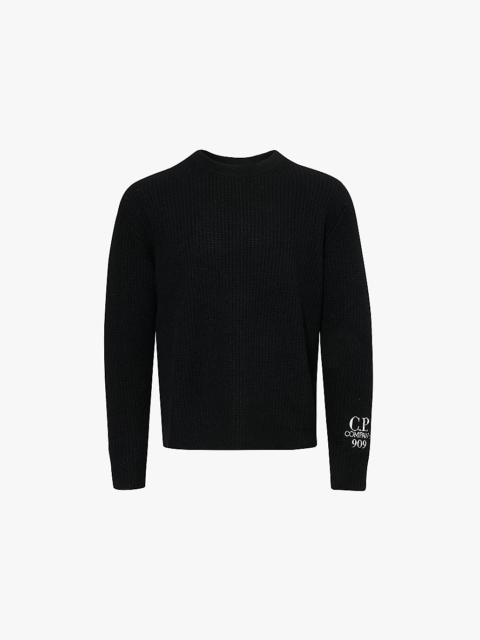 Excl 909 logo-embroidered knitted jumper