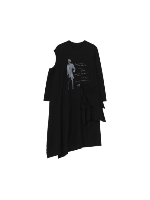 Yohji Yamamoto Print Detail Dress 'Black'