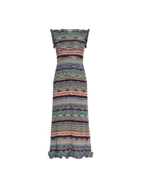 ULLA JOHNSON striped knitted dress
