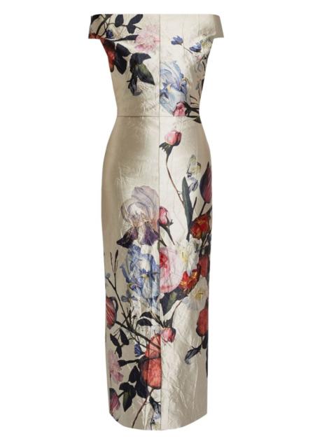 Erdem floral-print satin maxi dress
