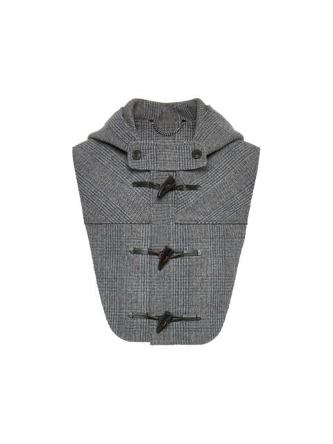 Maison Margiela check-pattern toggle-fastening scarf