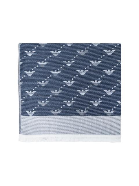 EMPORIO ARMANI jacquard-logo scarf