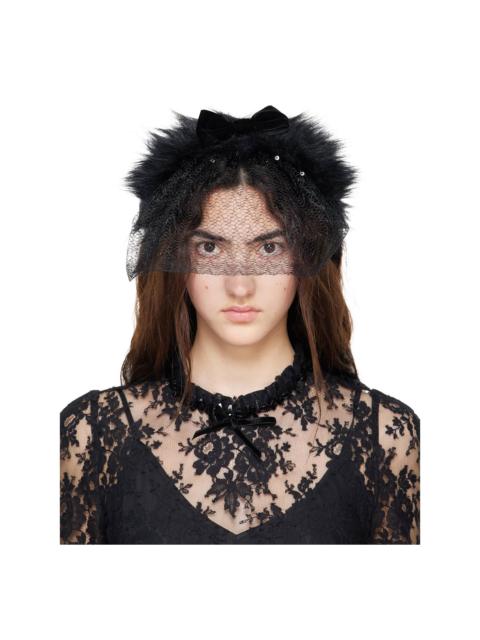 ANNA SUI Black Veil Headband