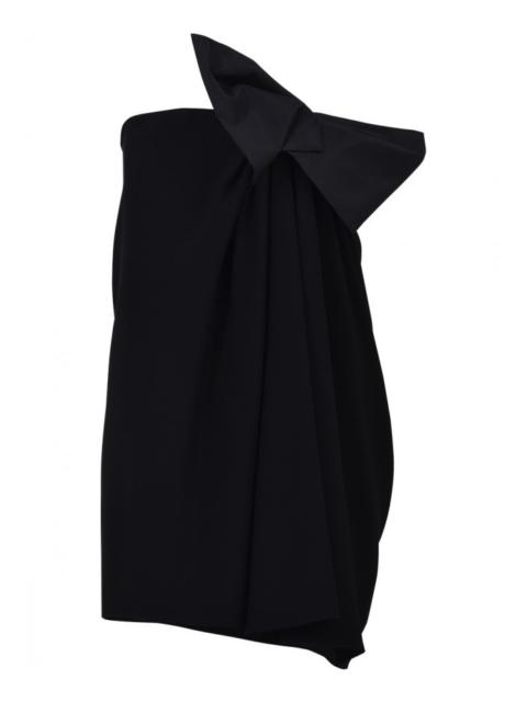 Mini Black Dress with Bow