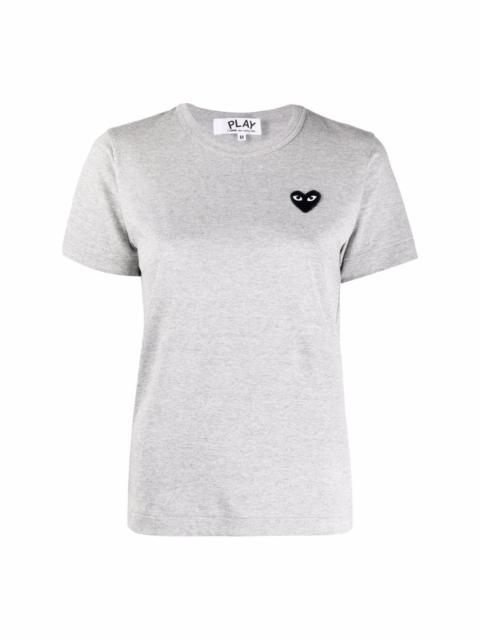 heart-motif cotton T-shirt