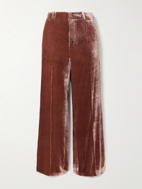 La DoubleJ Good Butt Velvet Flared Pants
