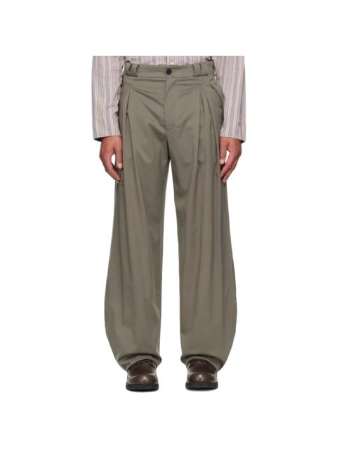 Kiko Kostadinov Taupe Halics Trousers
