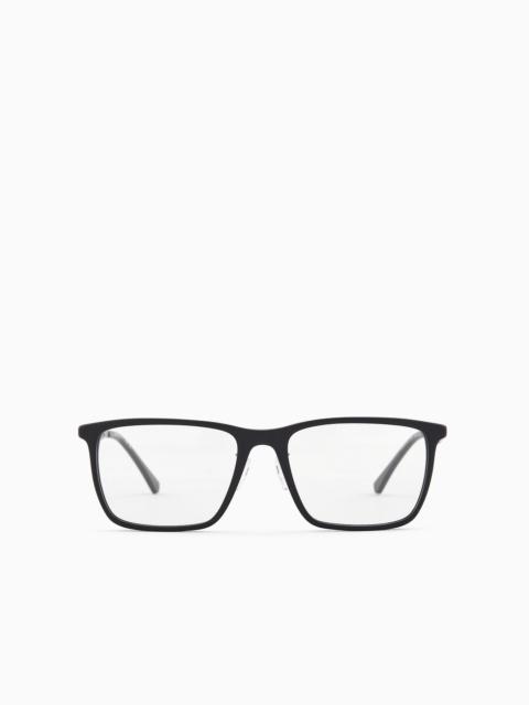 EMPORIO ARMANI Men’s rectangular glasses