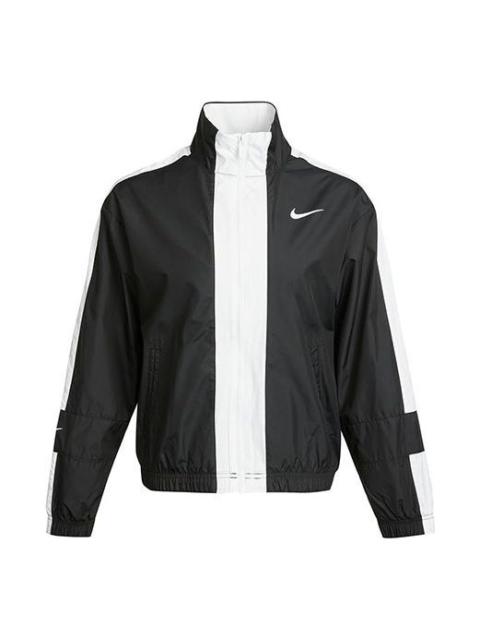 Nike (WMNS) Nike Sportswear Repel Contrasting Colors Loose Woven Jacket Autumn Black CZ8801-010