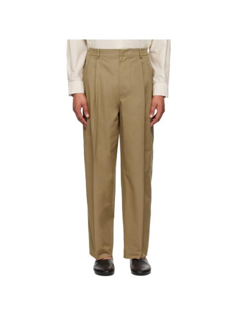 LE17SEPTEMBRE Beige Side Pocket Trousers