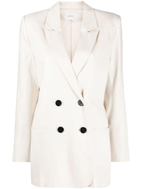 GESTUZ double-breasted lyocell blazer
