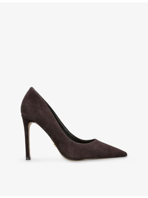 STEVE MADDEN Thrive Heeled Suede Courts