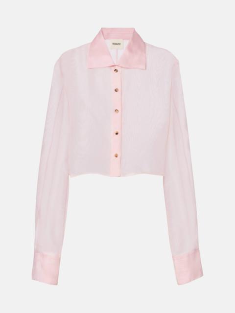KHAITE Jasen silk organza shirt