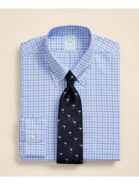 Brooks Brothers Brooks Brothers Explorer Collection Non-Iron Twill Button-Down Collar, Check Dress Shirt
