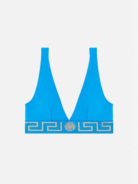 Greca Border Triangle Bikini Top